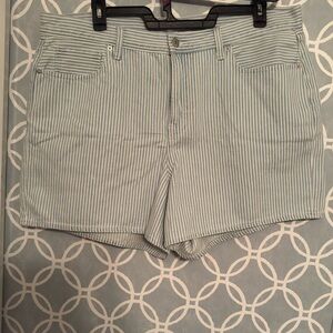 Striped Jean Shorts Old Navy